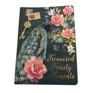 Punch Studio Treasured Family Moments Guided Journal Peacock Design